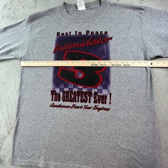 Dale Earnhardt Tribute Shirt Men's XL Gray Iron Knights Athletic RIP GOAT Nascar - Picture 5 of 8